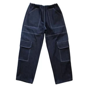Indigo Denim Utility Pants